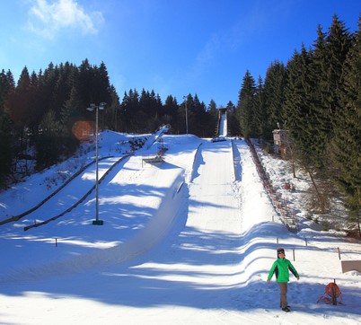 Rodelbahn im Wintersportzentrum Oberhof