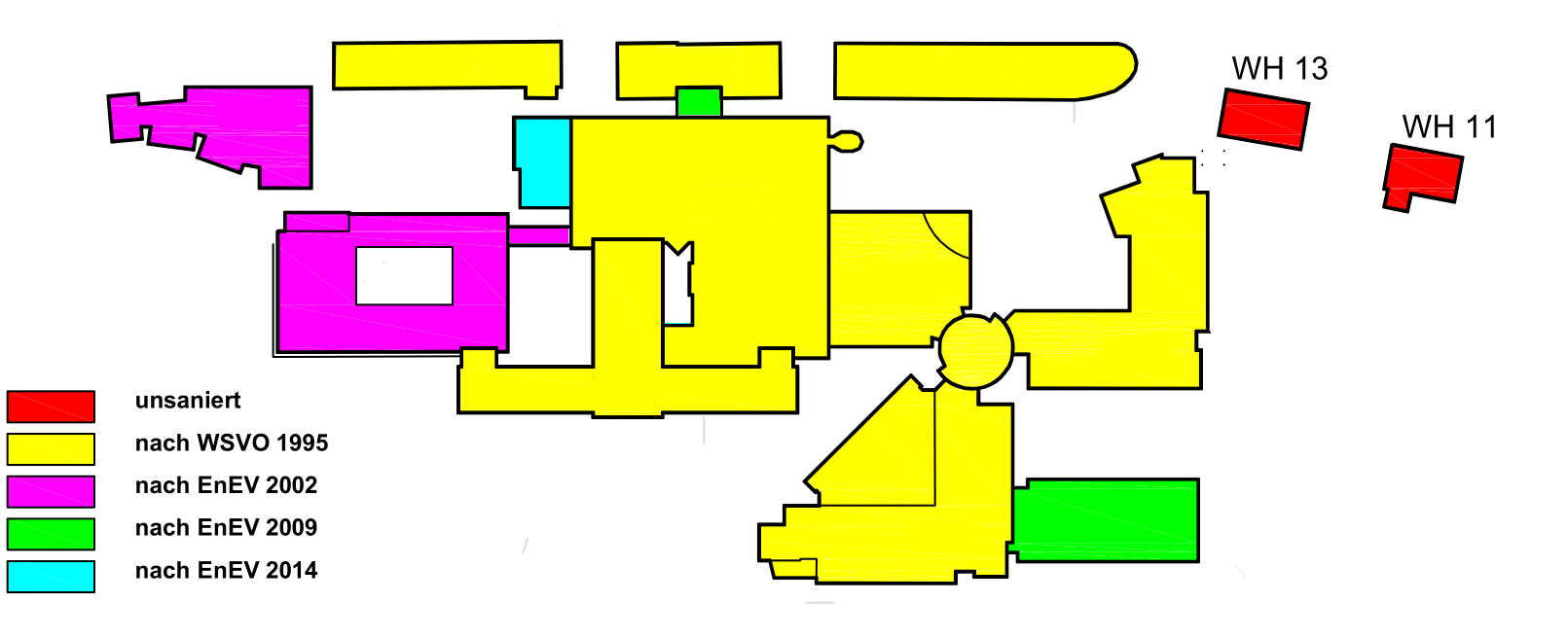 Anlagenlayout des Erzgebirgsklinikums Annaberg