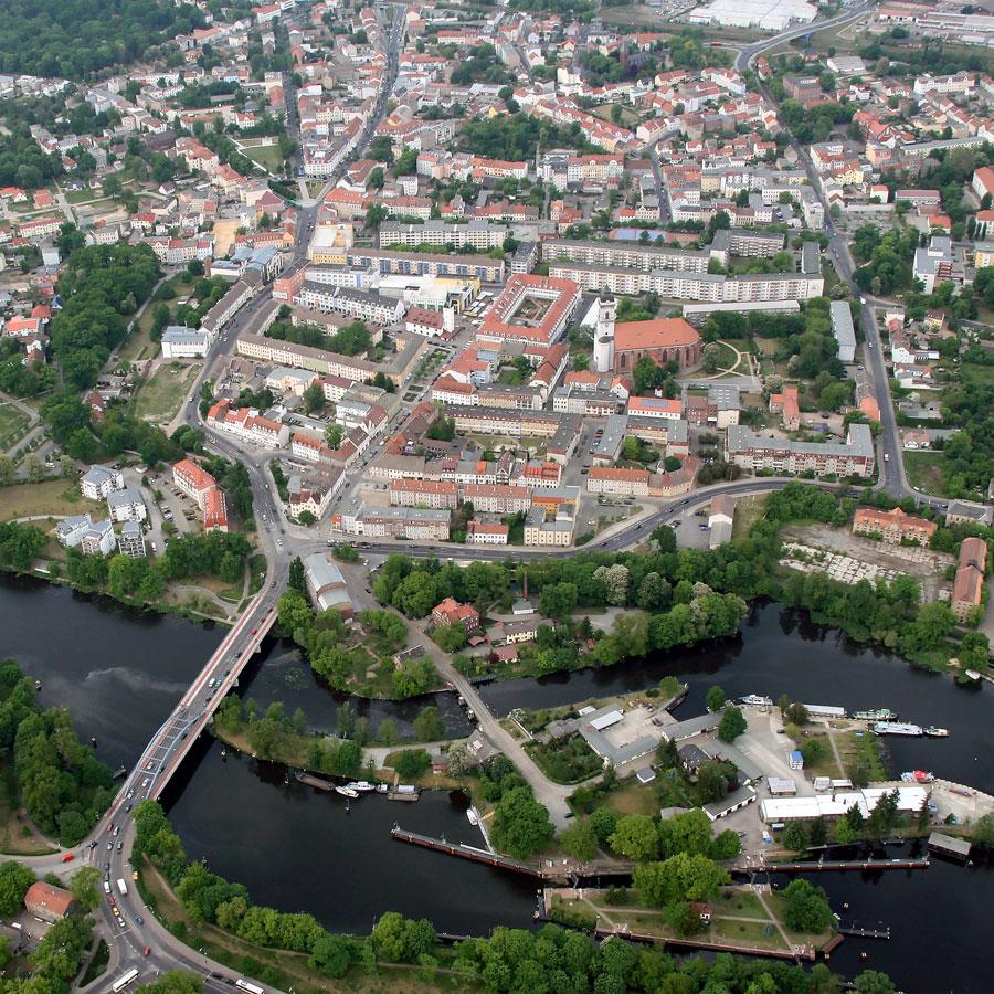 Luftbild des Untersuchungsgebiets in Fürstenwalde