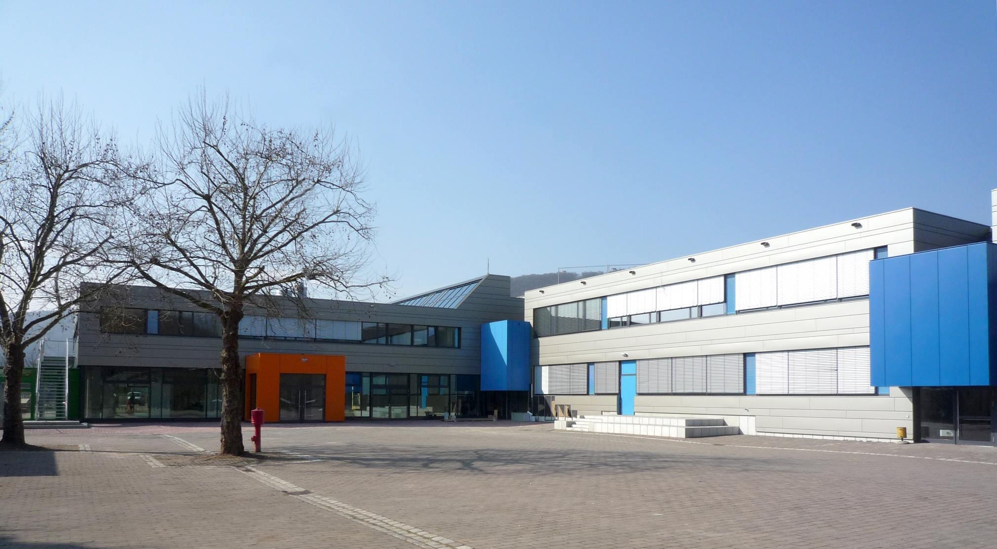 Schul- und Sportzentrum Lohr während der energetischen Sanierung